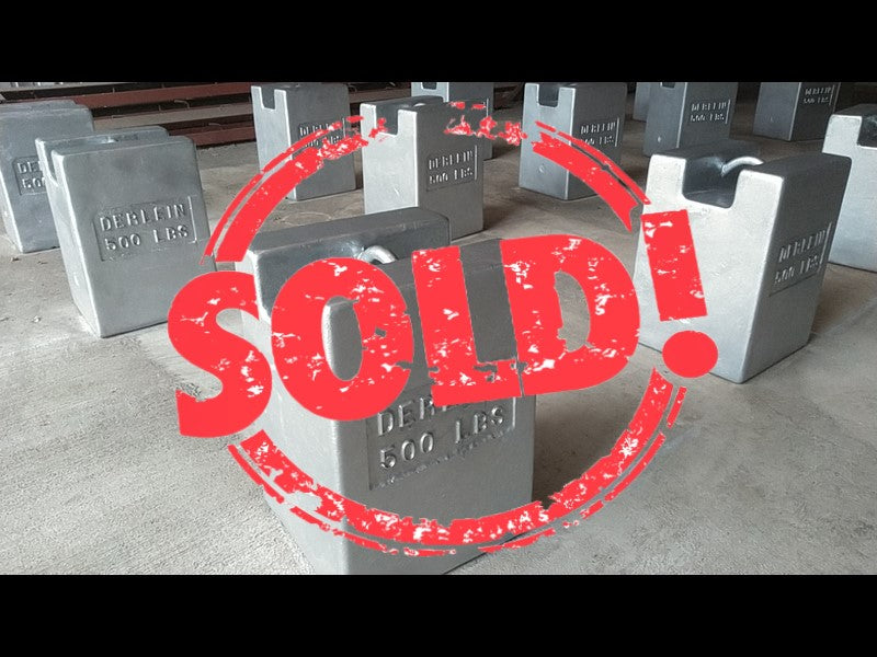 Used 500 lb Block Test Weights, Class F - For Sale in Illinois, 5 Available