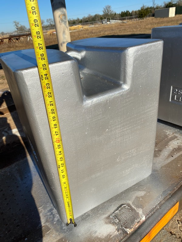 Used 2,500 LB Block Test Weights, Class F - For Sale in Texas - 4 Available