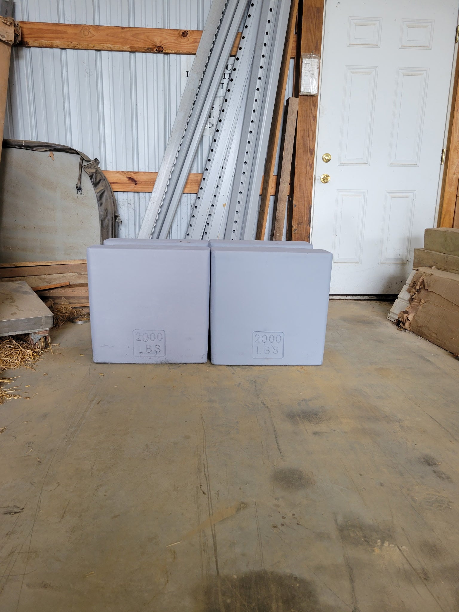2 Used Rice Lake 2,000 lb Block Style Test Weights for Sale in Kentucky