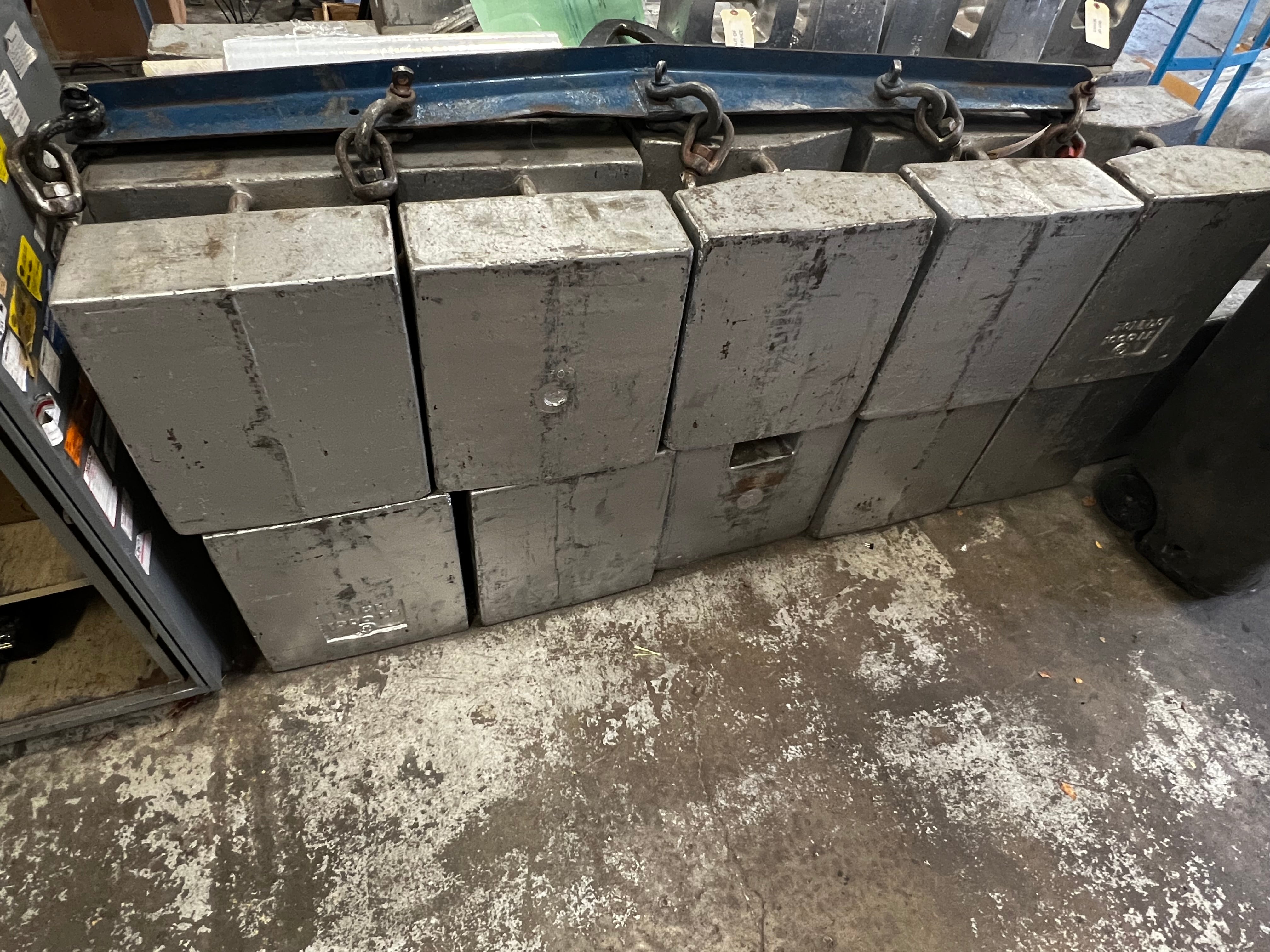 Used 1,000 lb Test Weights, Mix of Mettler Toledo & MICH, Set of 10 - For Sale in Michigan