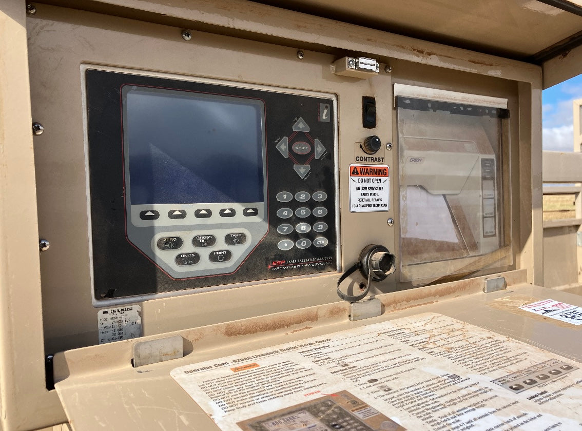 Used Rice Lake MAS-M Mobile Double Axle Livestock Scale 8' x 18' - For Sale in Texas