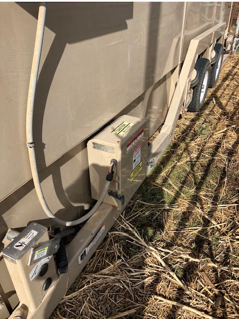 Used Rice Lake MAS-M Mobile Double Axle Livestock Scale 8' x 18' - For Sale in Texas