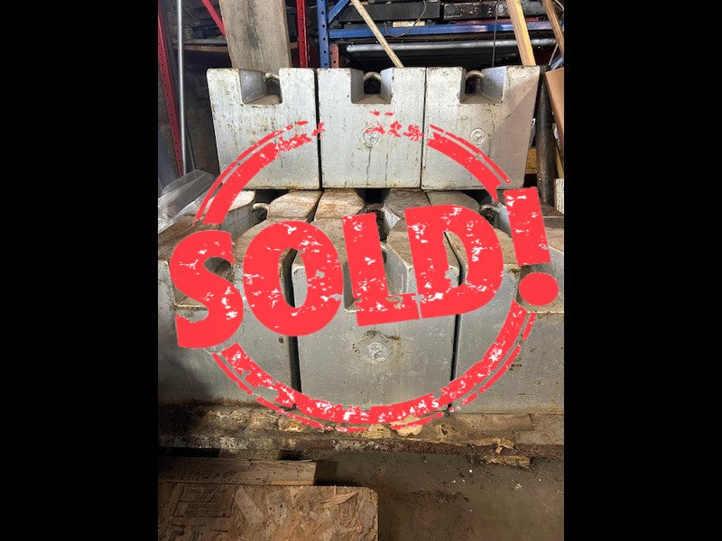 (16) Used Mettler Toledo 1,000lb Block Weights - For Sale in Missouri