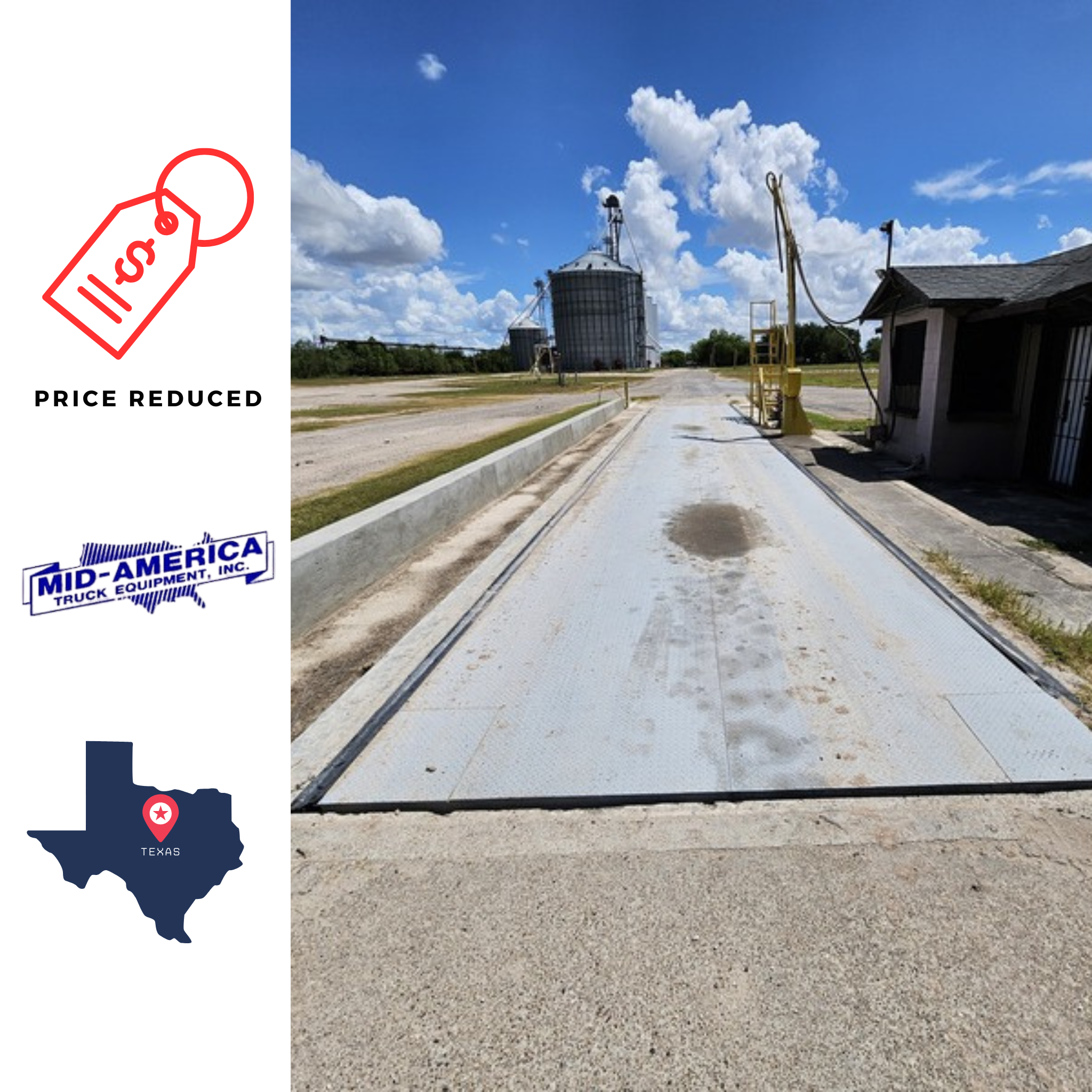 Used Mid-America 2023 TS7010 Steel Deck Truck Scale, 70' x 10' - For Sale in Texas