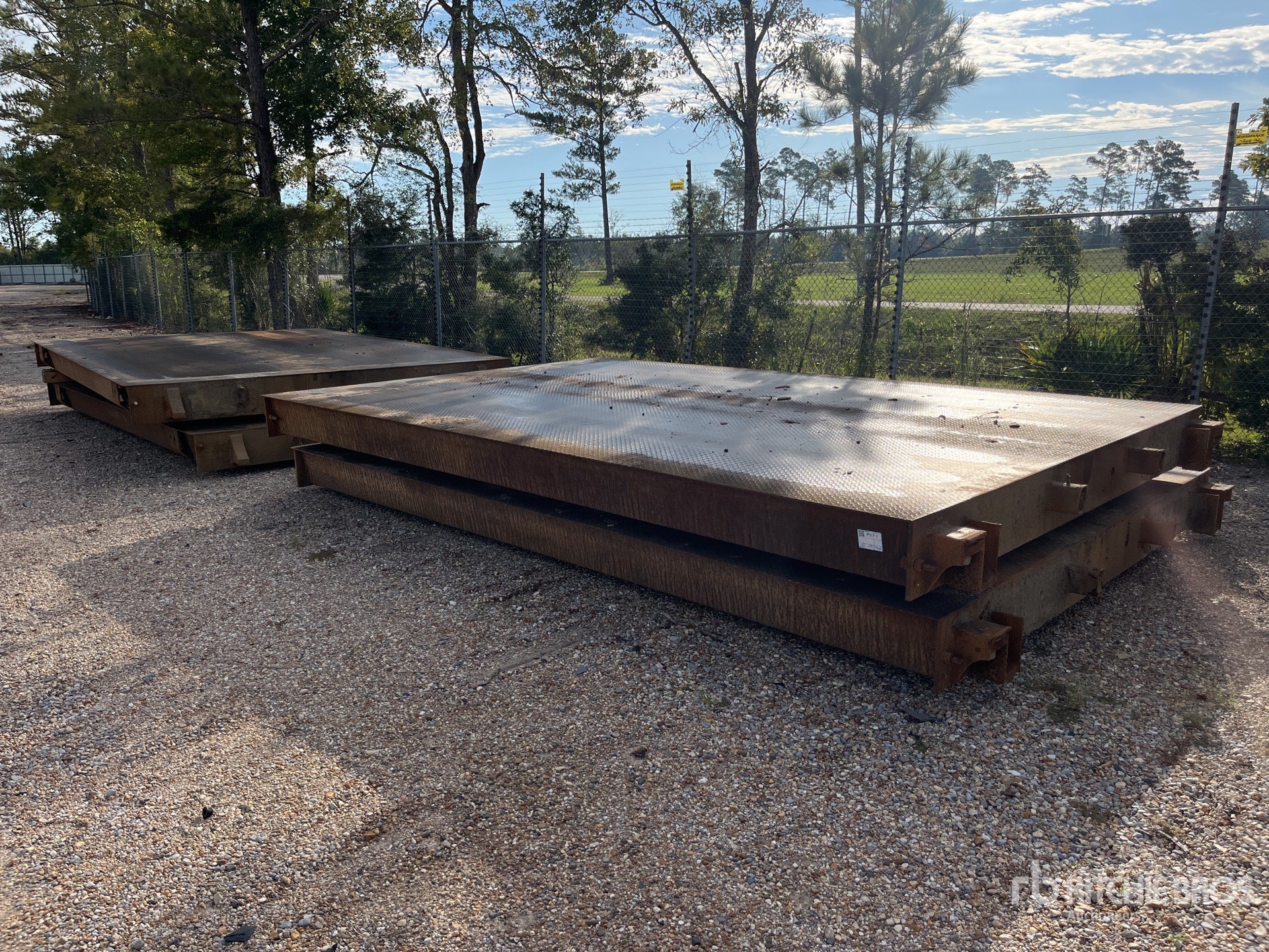 Used Mettler Toledo Steel Deck Truck Scale, 70 x 11 - Deck, no Electronics, For Sale in Louisiana