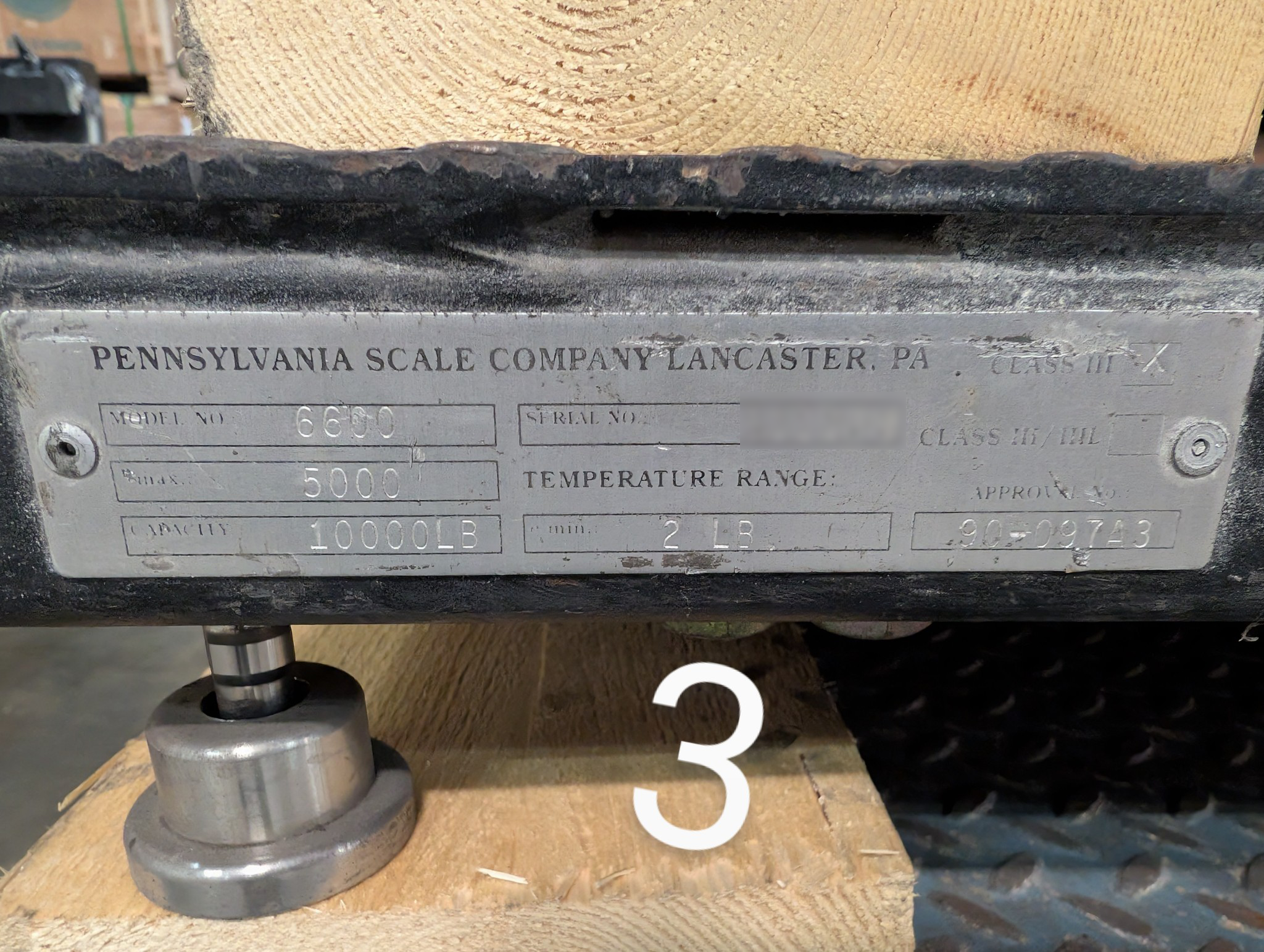 Lot of Seven (7) Used Name Brand 4 x 4 Floor Scales, 10k capacity each