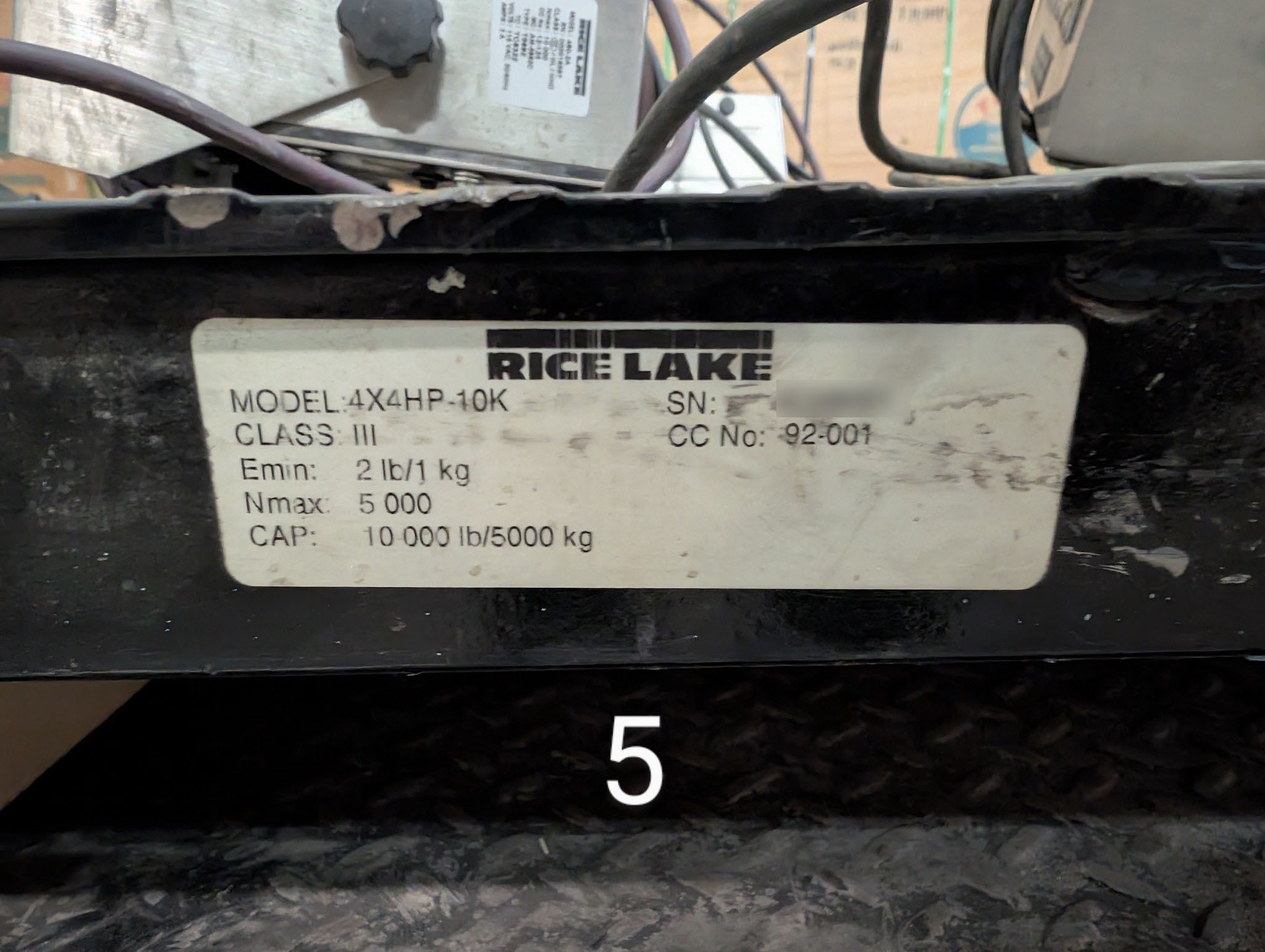 Lot of Seven (7) Used Name Brand 4 x 4 Floor Scales, 10k capacity each