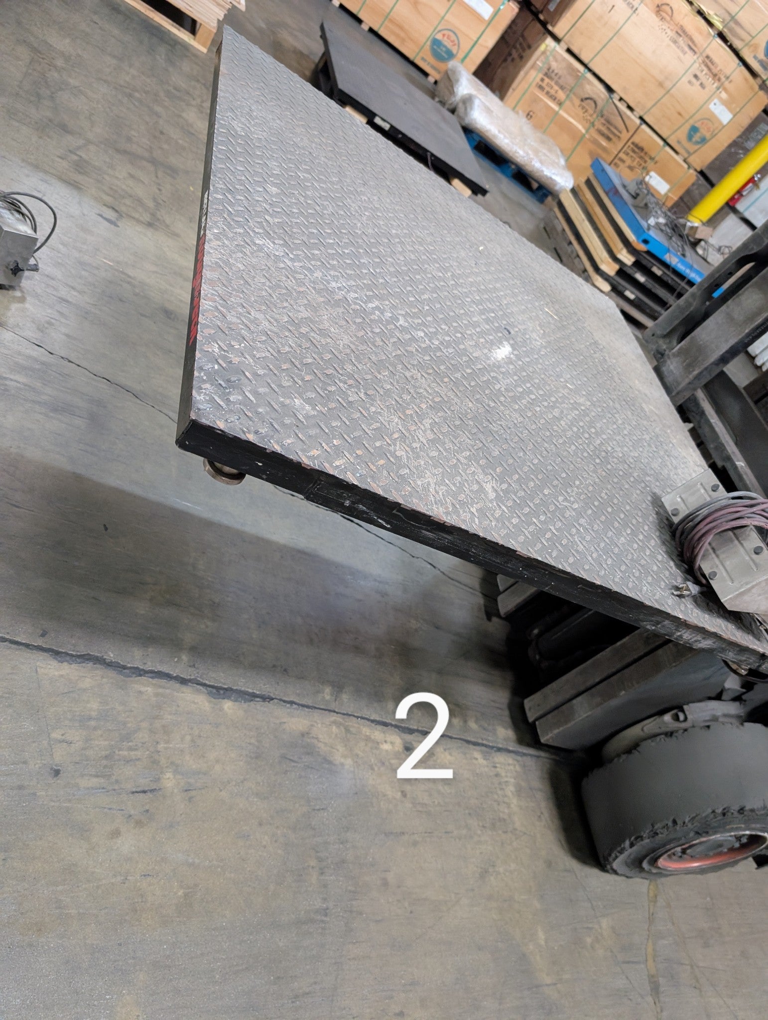 Lot of Seven (7) Used Name Brand 4 x 4 Floor Scales, 10k capacity each