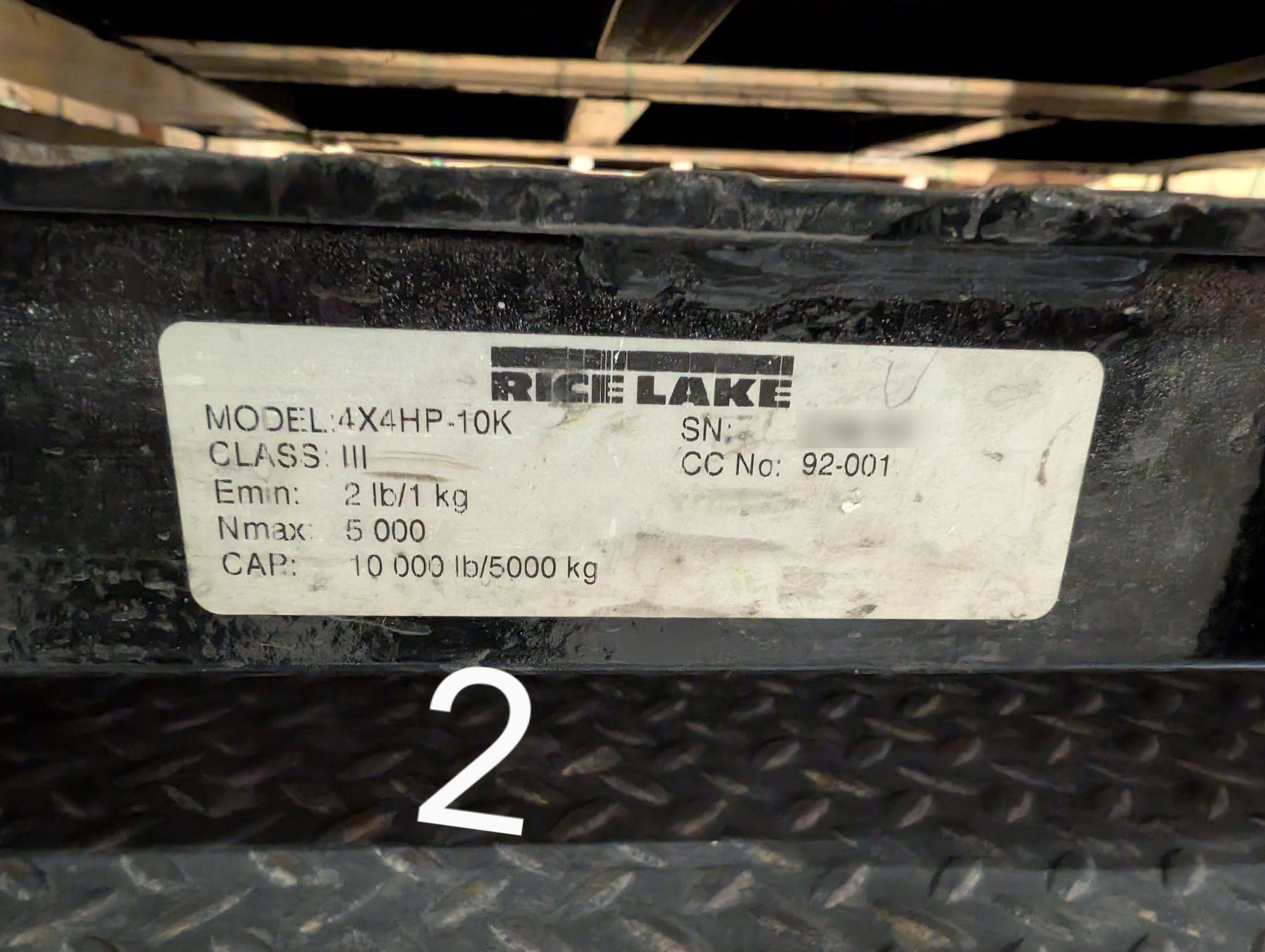 Lot of Seven (7) Used Name Brand 4 x 4 Floor Scales, 10k capacity each