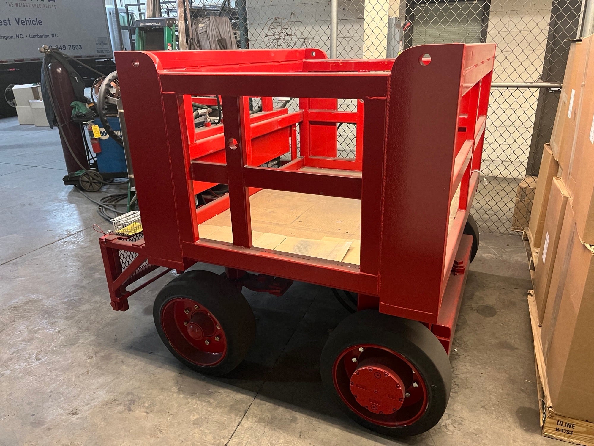 New B-Tek 5000 lb 4 Wheel Test Cart