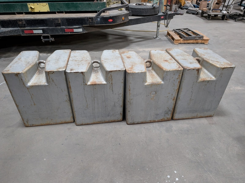 (4)Used 2,500 lb Block Test Weights