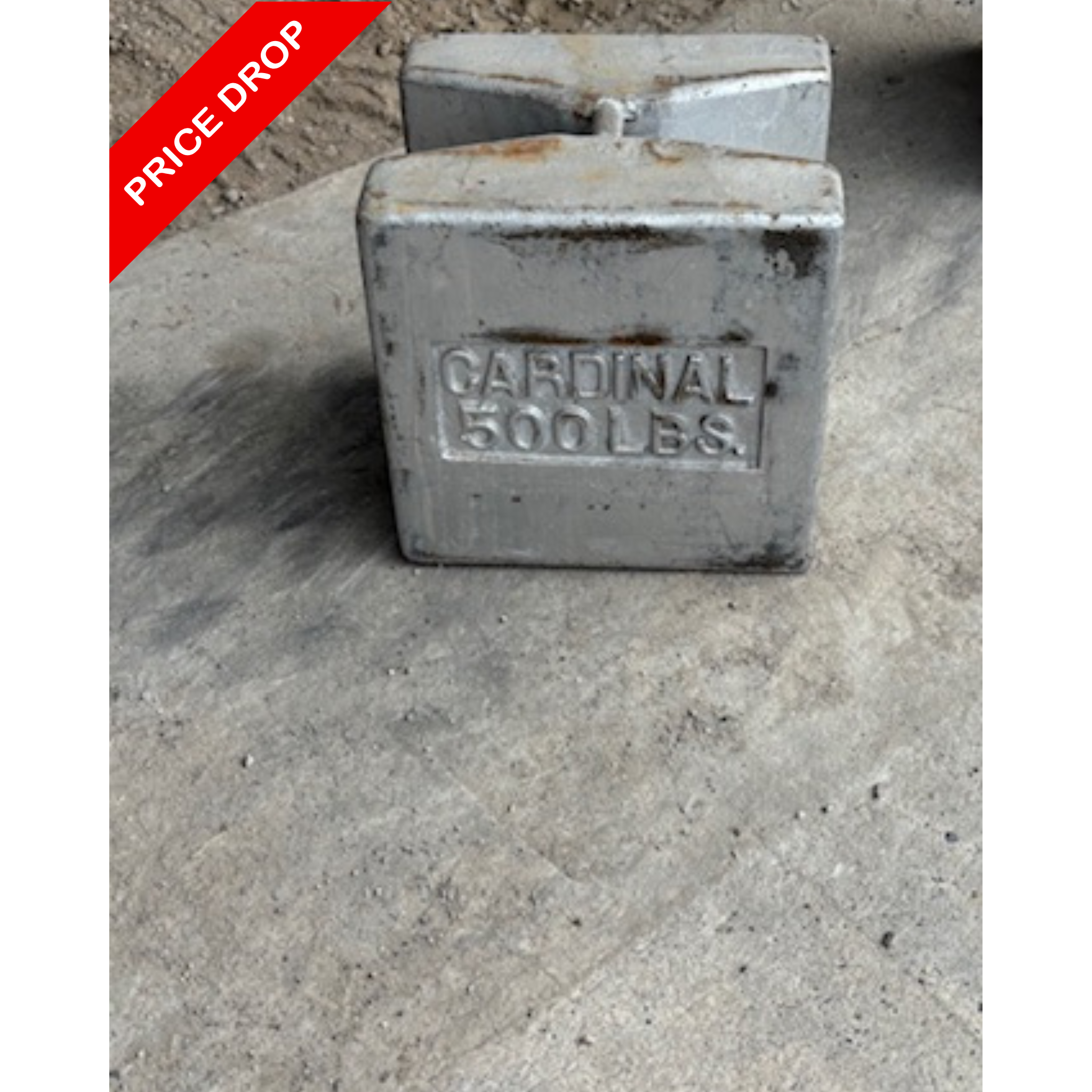 Used Cardinal 500 lb Test Weights, Set of 8 - Located in Montana