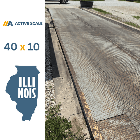 Used 40x10 Active Steel Deck Truck Scale- Illinois