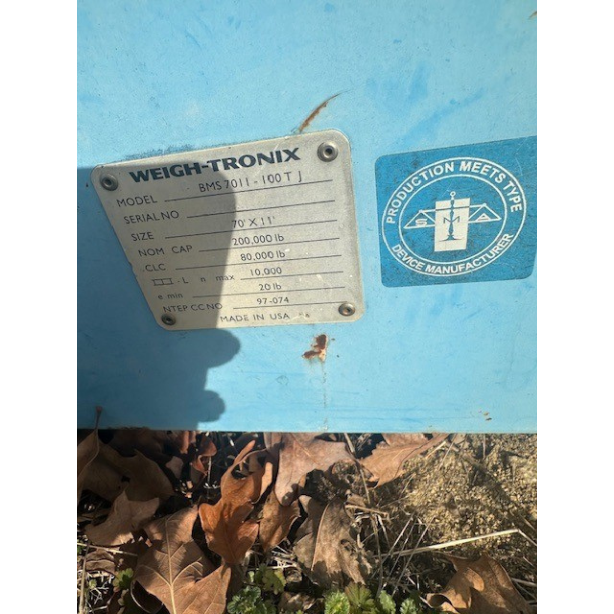 Used Avery Weigh-Tronix BridgeMont BMS 7011-100T Truck Scale – 70 ft x 11 ft | For Sale In North Carolina