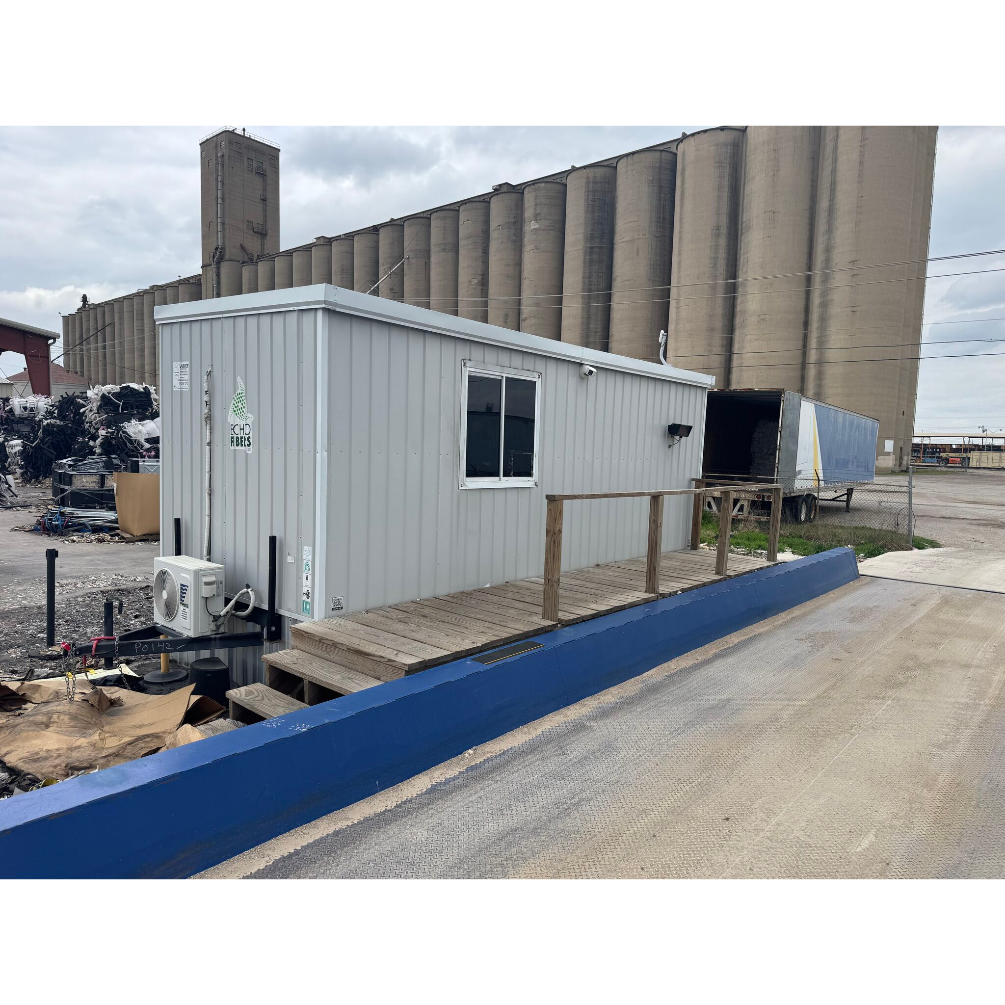 Used 2023 NTEP Certified SWS Sidewinder 70' x 11' Steel Deck Truck Scale System with Scale House – For Sale In Texas