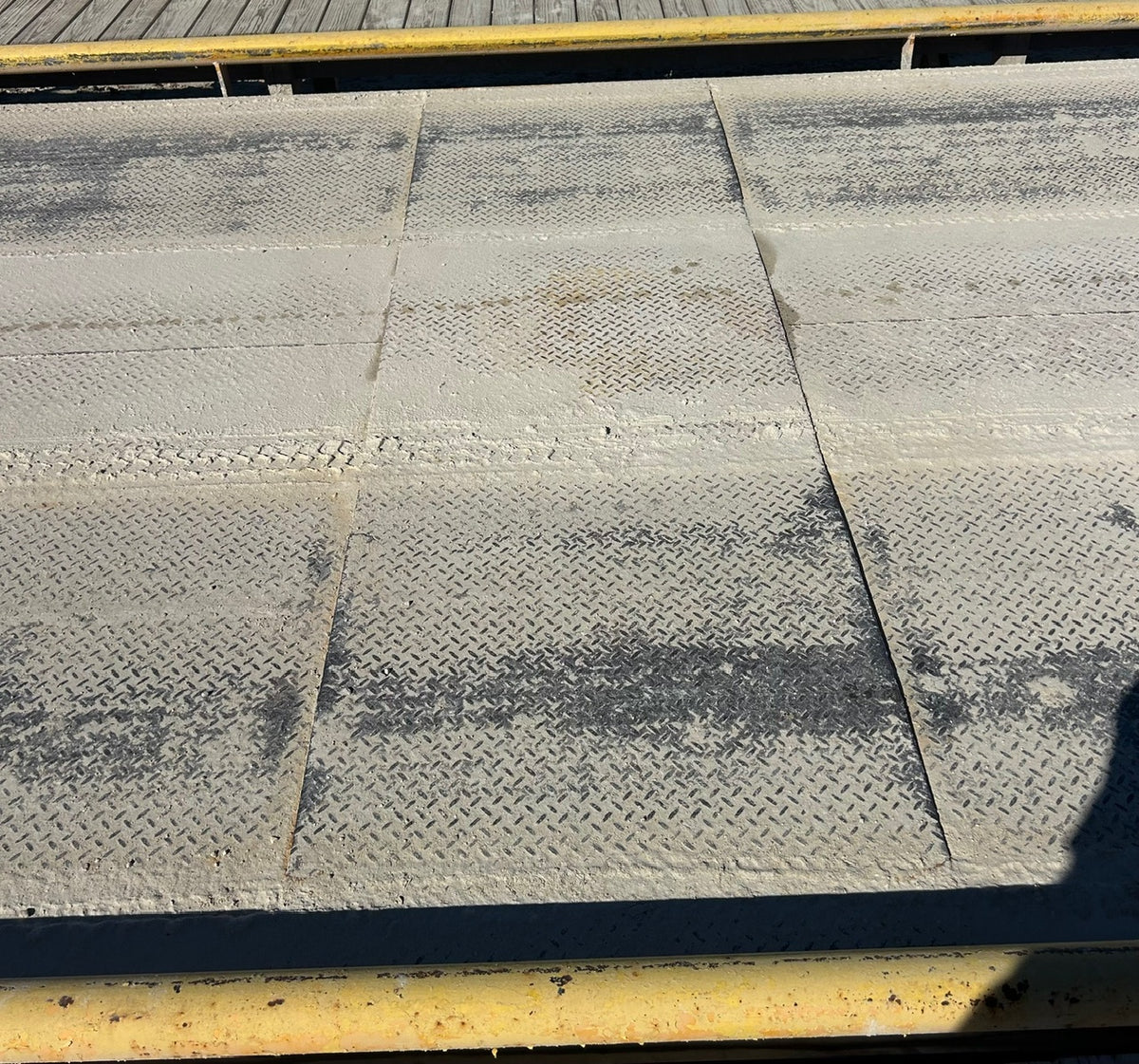 Used Fairbanks 70 x 10 steel deck truck scale