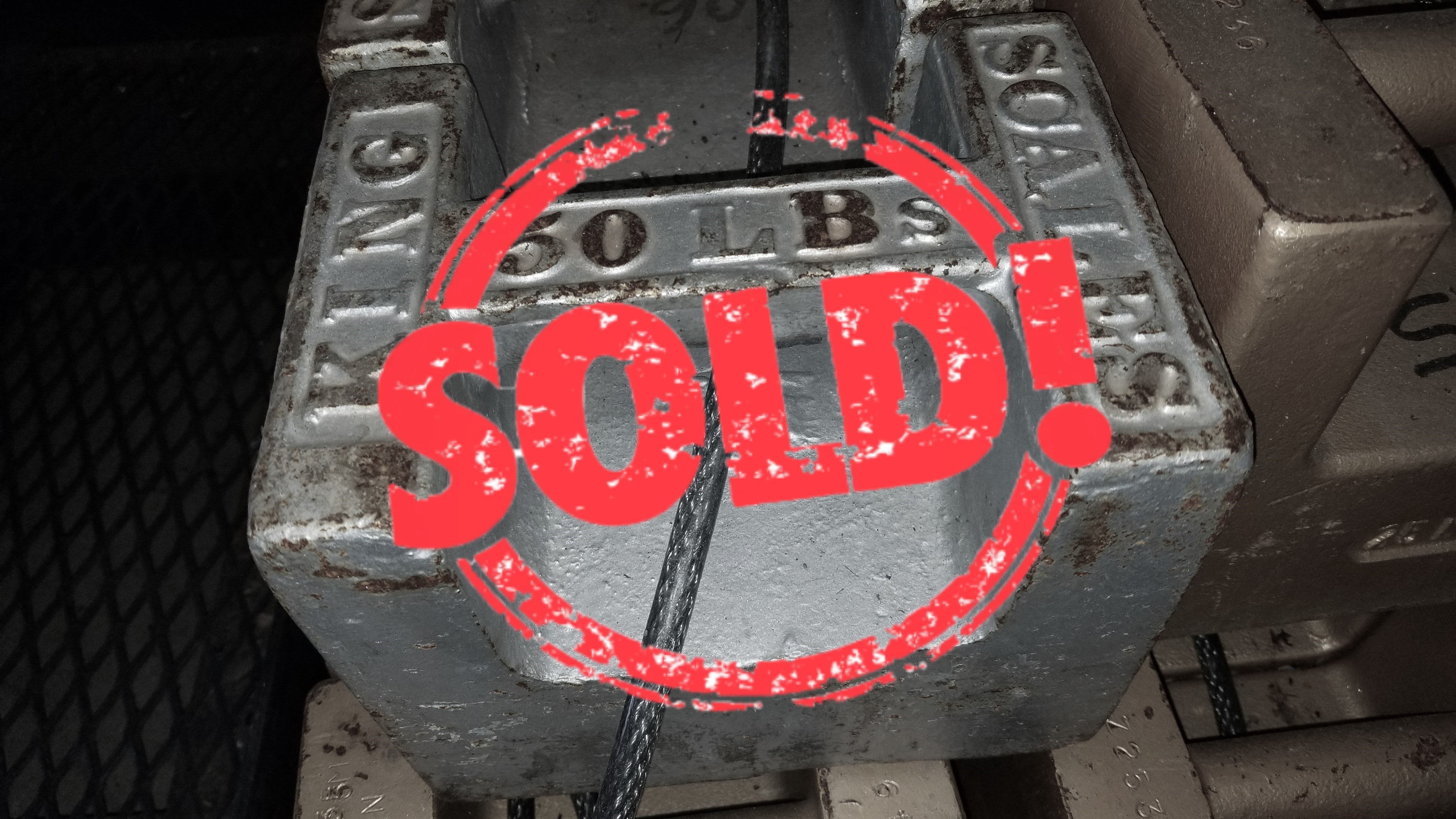 Used 50 lb Class F Grip Handle Test Weights - For Sale in South Carolina