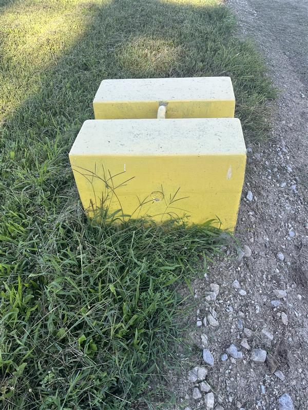(7) Used 2,500 lb Block Style Test Weights - For Sale in Indiana
