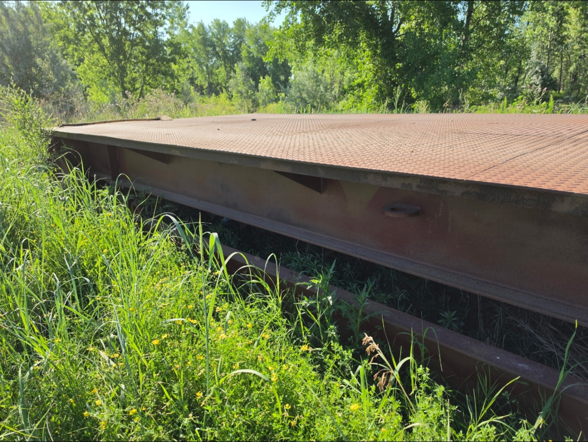Used Durline 30' x 10' Steel Deck Truck Scale , 100,000 lb Capacity Weighbridge with Load Cells - for Sale in North Dakota