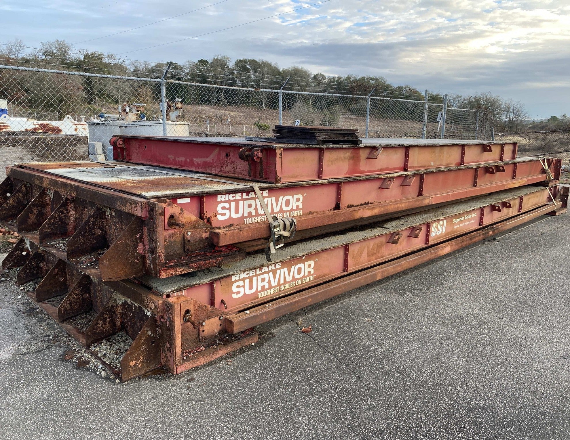 Used Rice Lake SURVIVOR ATV 80' x 10' Portable Steel Deck Truck Scale for Sale in North Carolina