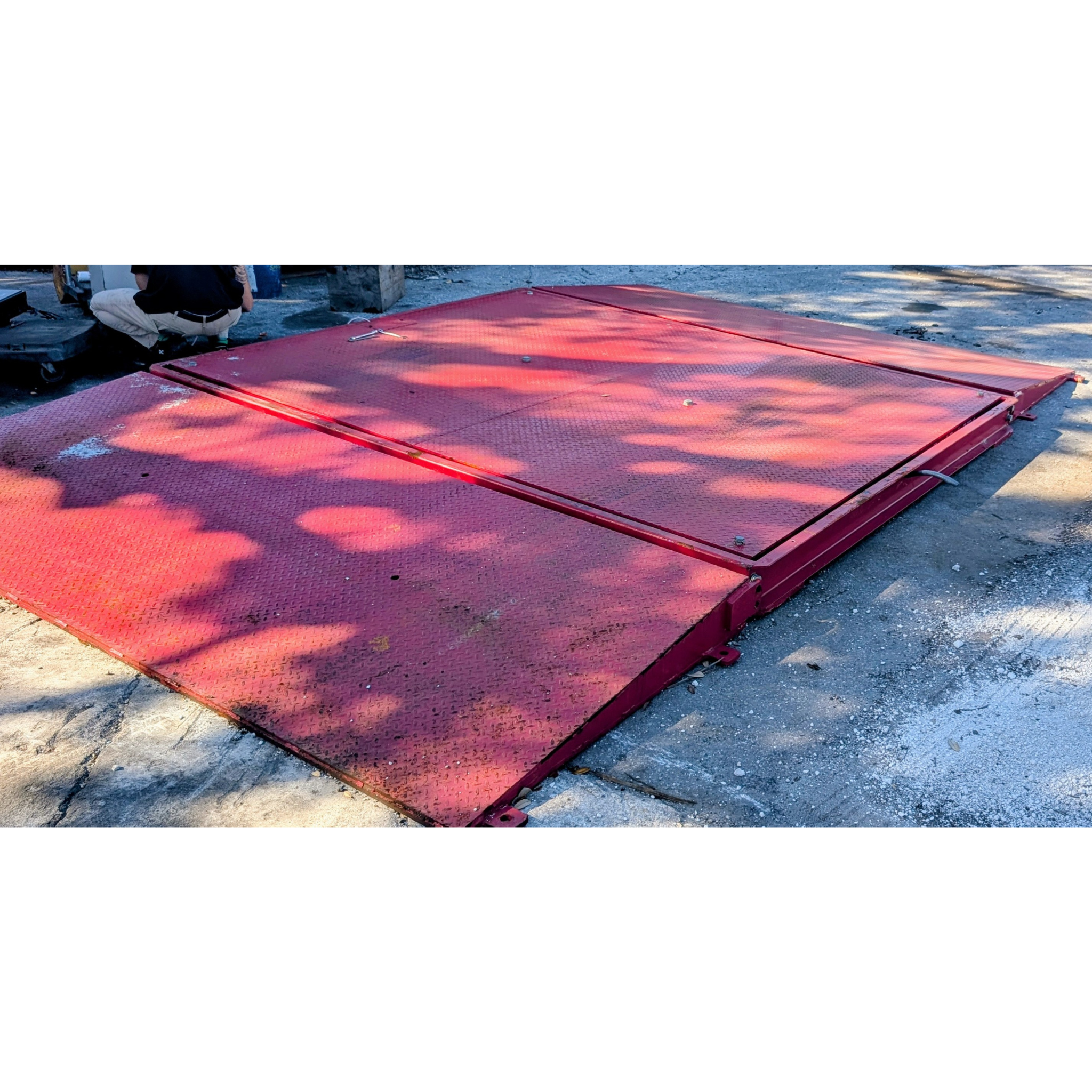 Used 2022 Rice Lake RoughDeck AX-1 Axle Scale and Ramps (8x10) Solar