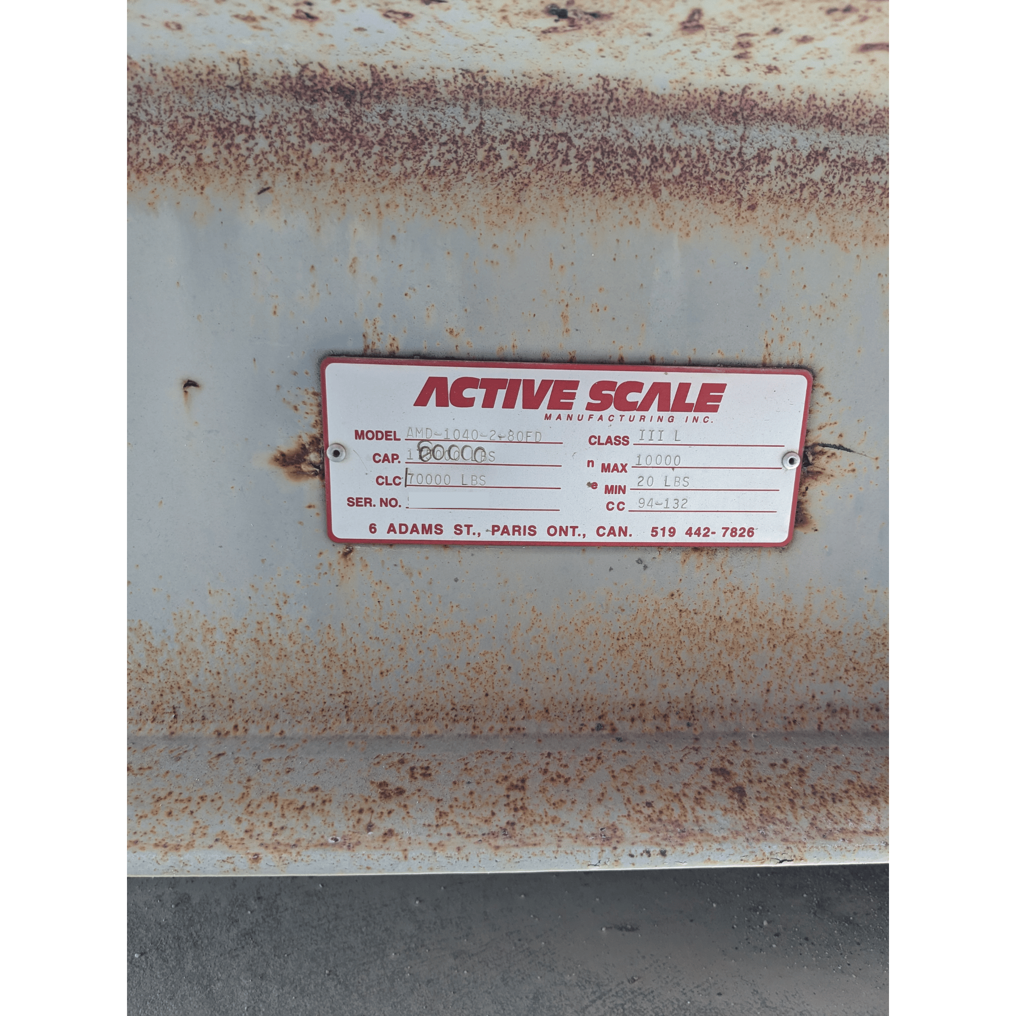 Used 40x10 Active Steel Deck Truck Scale- Illinois