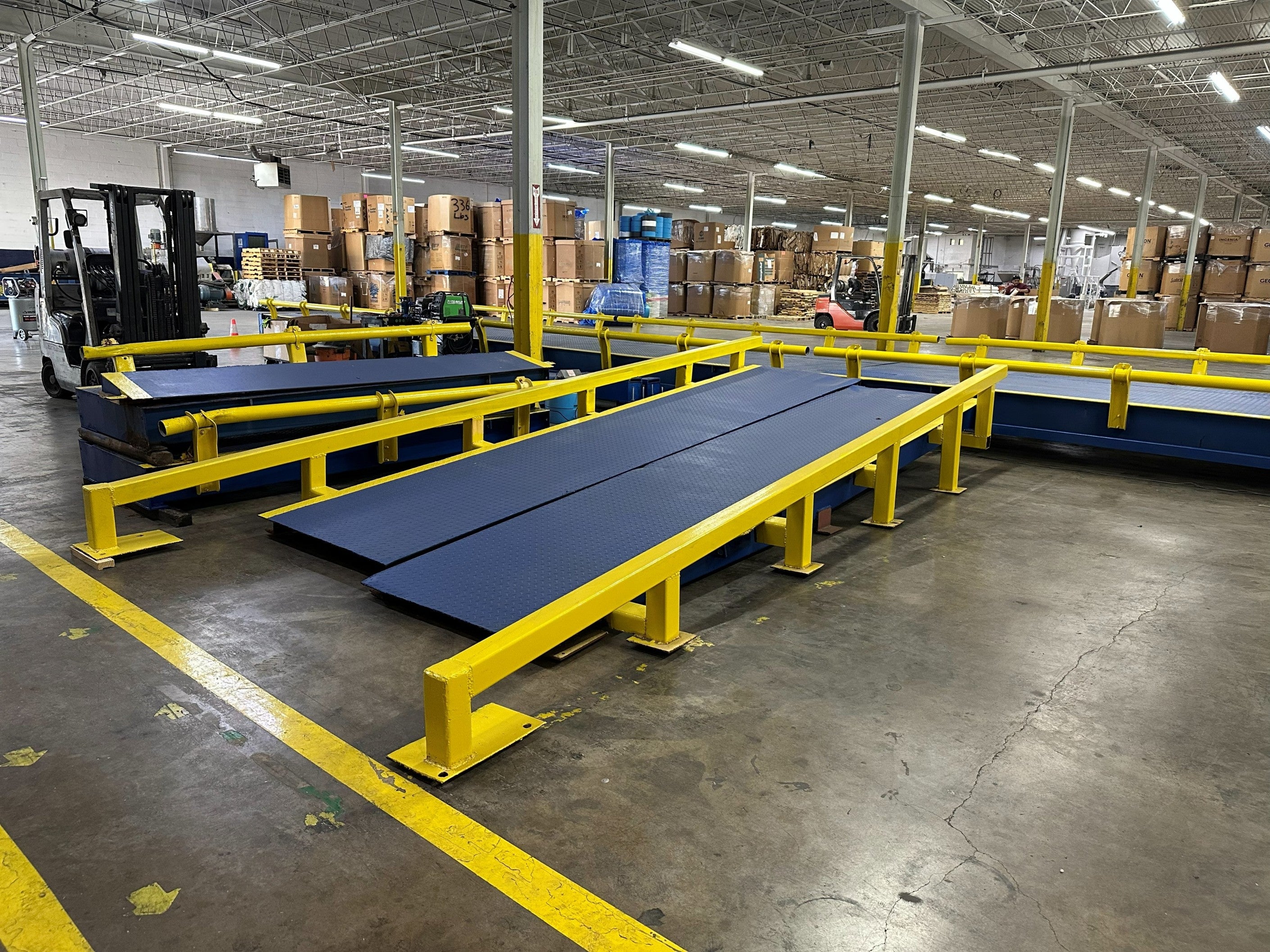 Refurbished 2014 Hercules 70x10 Steel Deck Portable Truck Scale with Ramp & Indicator - For Sale in Texas