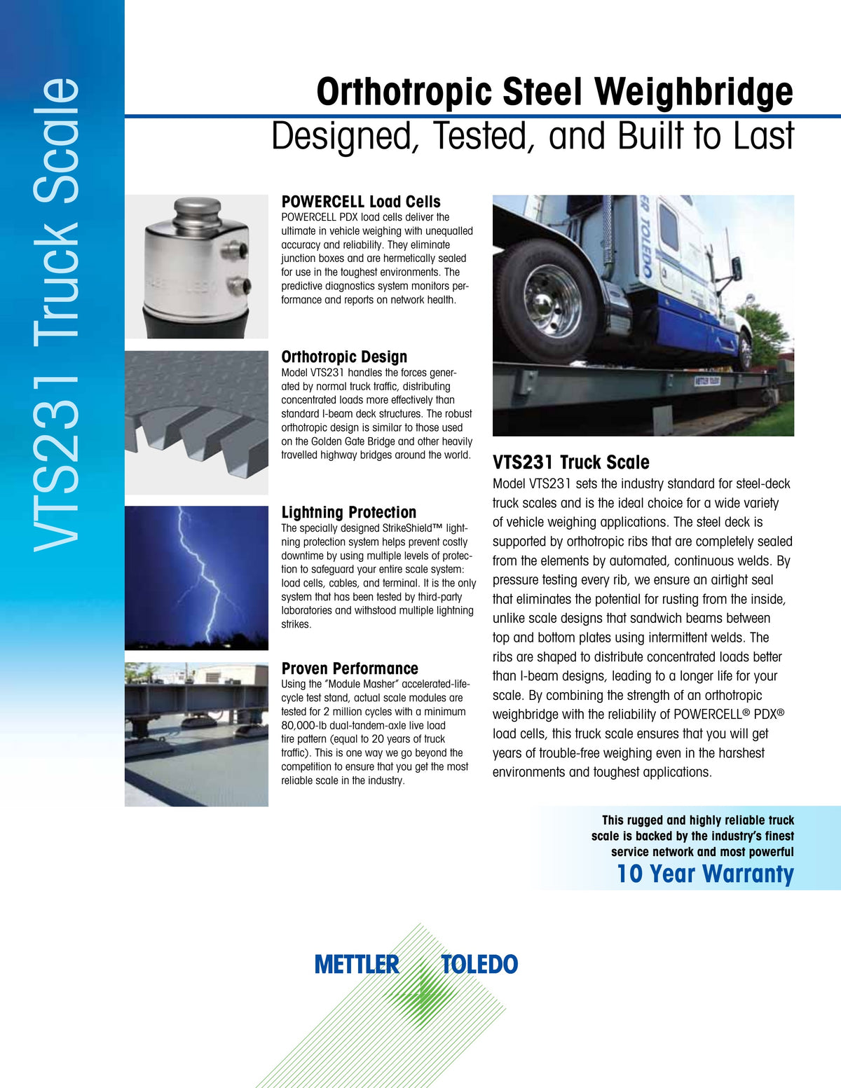 Used 2016 Mettler Toledo VTS231 70' x 11' Steel Deck Truck Scale for Sale in Wisconsin