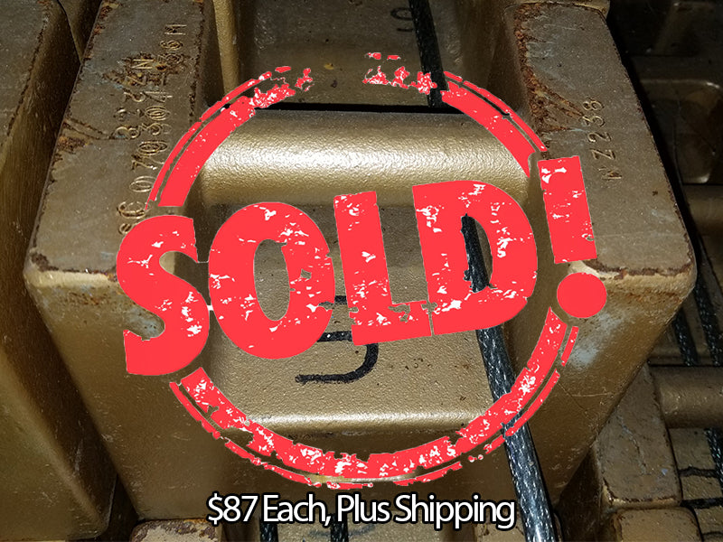 Used 25 kg Class F Grip Handle Test Weights - For Sale in South Carolina