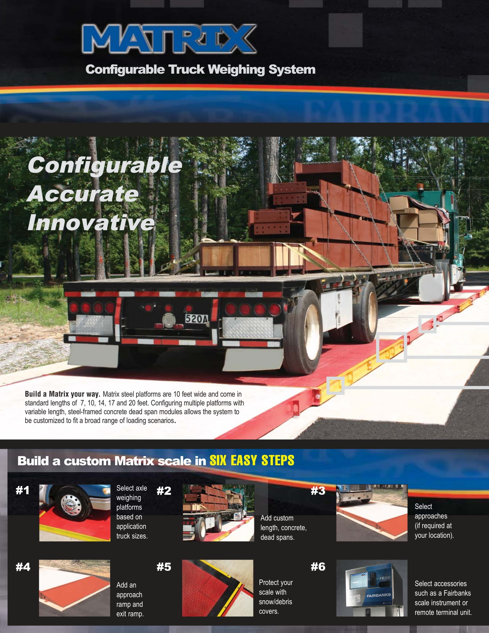 Used Fairbanks Matrix Ultra Low Profile Truck Scale 20 x 10-For Sale in Florida