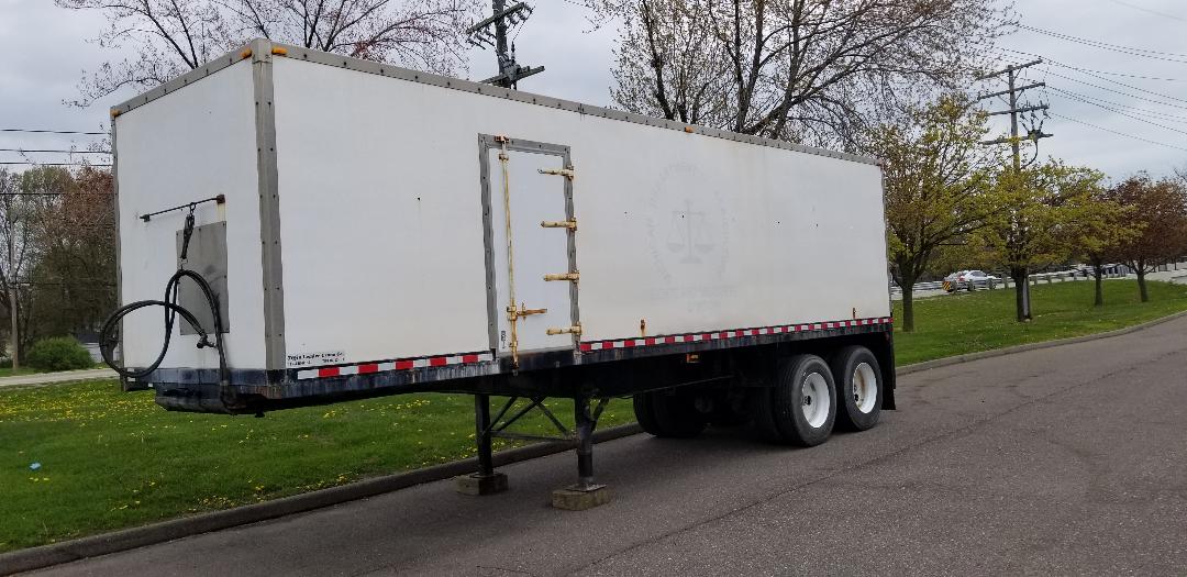 Used 30' Test Trailer with crane, cart and test weights for Sale in Michigan