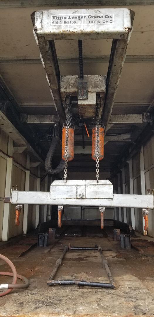 Used 30' Test Trailer with crane, cart and test weights for Sale in Michigan