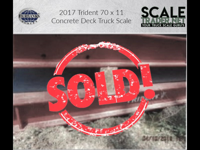 Used Fairbanks Trident Series Concrete Deck Truck Scale 70 x 11 - For Sale in Mississippi