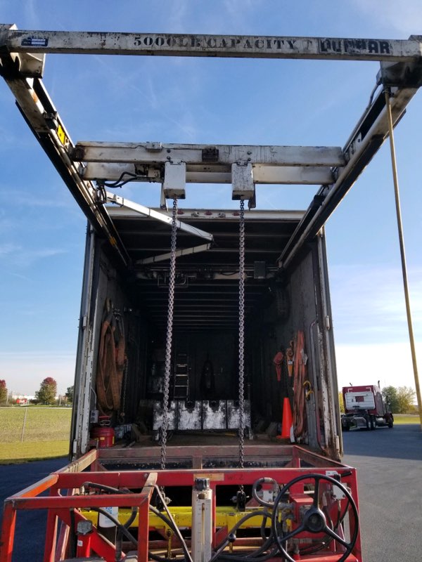 Used 1995 Peterbuilt Test Truck with Dunbar Crane and Test Cart for sale in Wisconsin