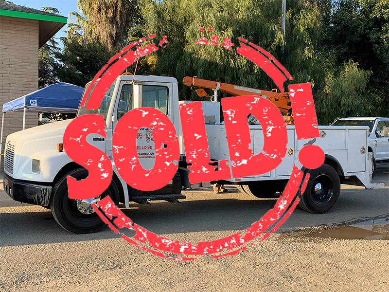 Used 2000 Freightliner Test Truck with Crane for Sale in California