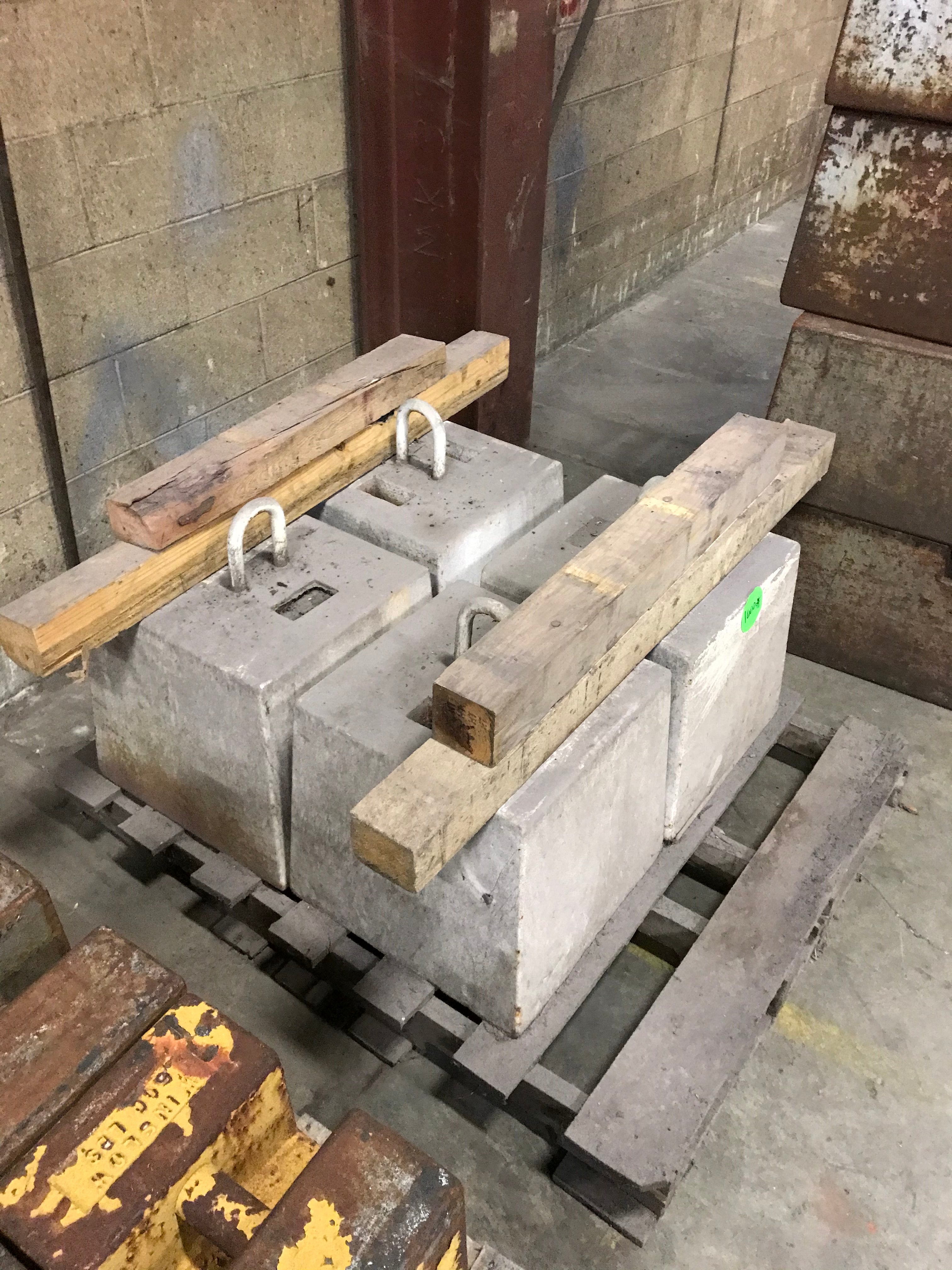 Used 1,000 lb Block Test Weights, Lot of 14 total - For Sale in Indiana