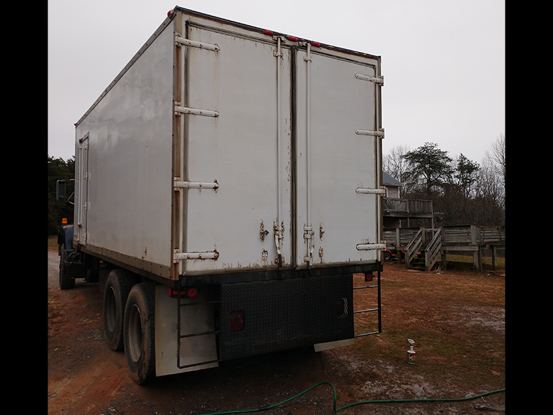 Used 1993 International Test Truck with Tiffin Crane, Test Cart and 18K Weights