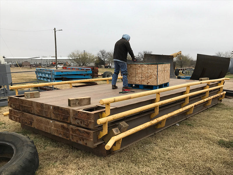 Used 2010 Mid America TS 7010 Steel Deck Truck Scale, 70 x 10, 150,000 lb Cap - For Sale in Texas