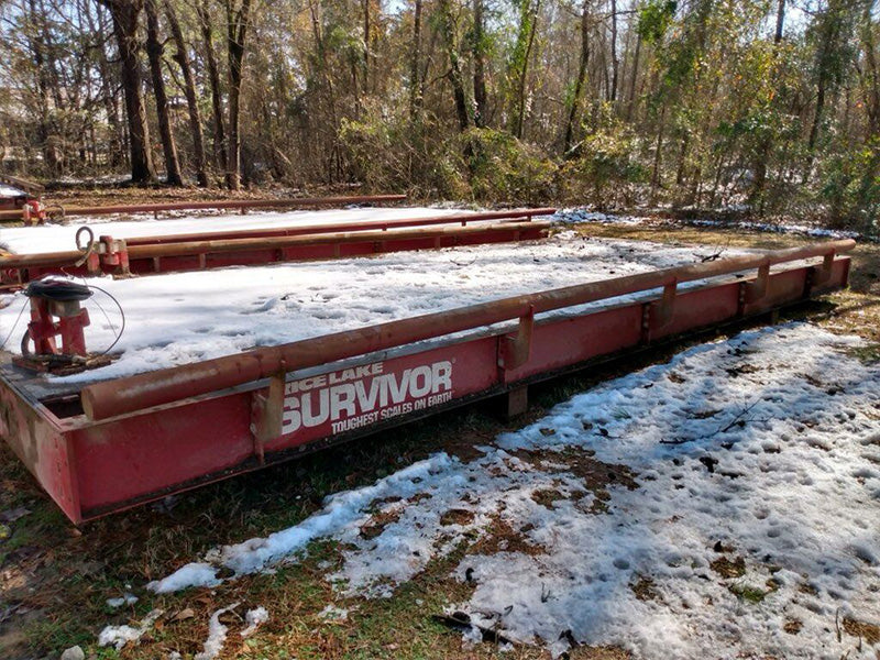 Used Rice Lake Concrete Deck Truck Scale, 70 x 11, 100-Ton Capacity - For Sale in Arkansas