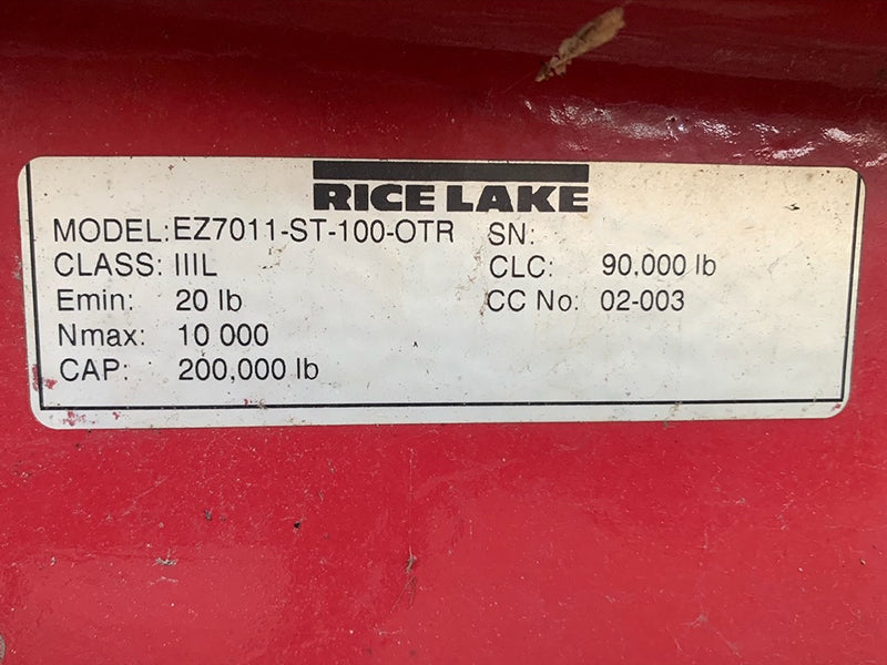 Used Rice Lake Steel Deck Truck Scale, 70 x 11 - For Sale in Maine