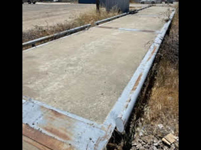 Used Unibridge Concrete Deck Truck Scale, 72 x 10, with Indicator and Ticket Printer - For Sale in California