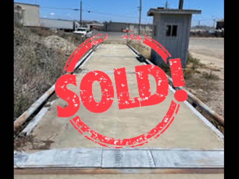 Used Unibridge Concrete Deck Truck Scale, 72 x 10, with Indicator and Ticket Printer - For Sale in California