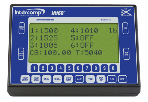 Intercomp 101225-RFX HH60 Wireless Handheld Scale Indicator RFX Wireless Weighing