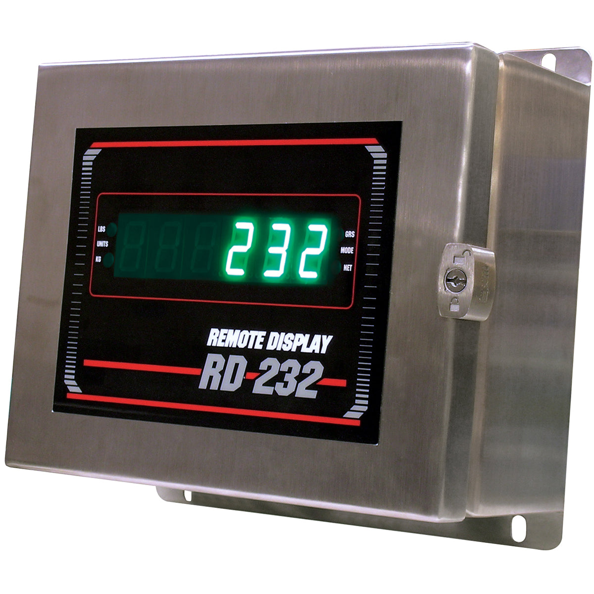 Rice Lake 178170, 0.8" Green LED Remote Display NEMA4X Stainless Steel Enclosure