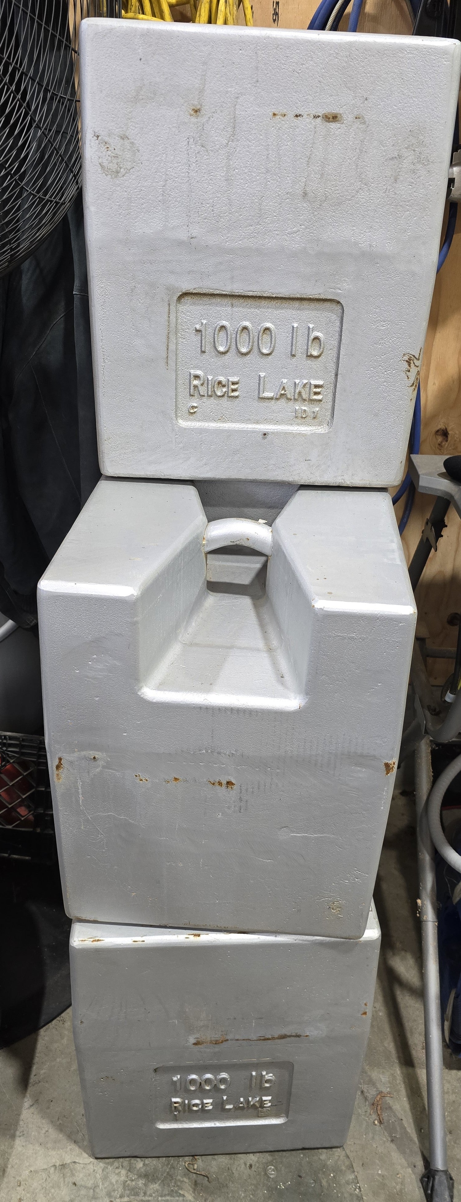 (5) Used Rice Lake 1,000 lb Block Style Test Weights - For Sale in Washington