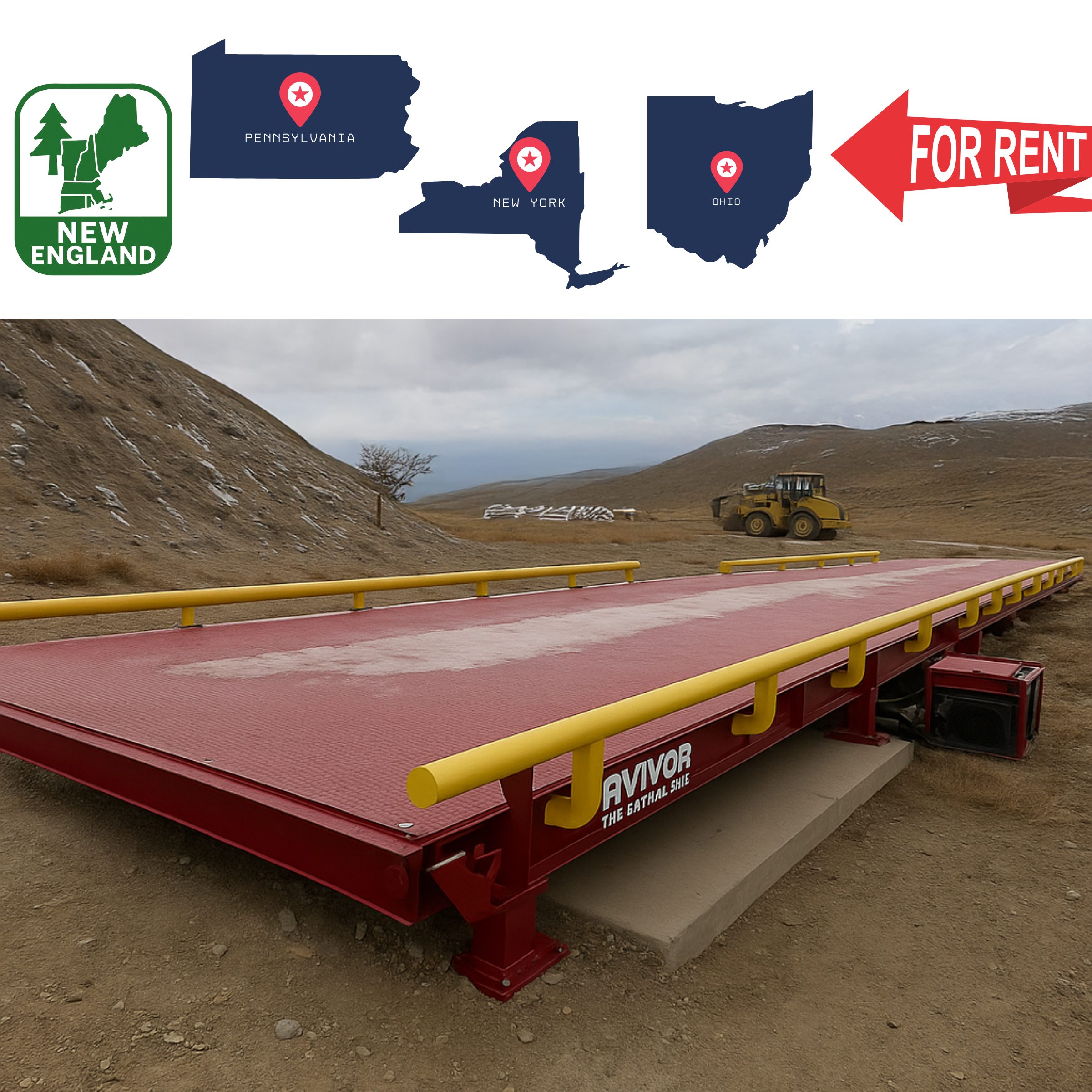 RENTALS – Portable Truck Scales by Avery Weigh-Tronix & Rice Lake | Available in NY, PA, OH & New England