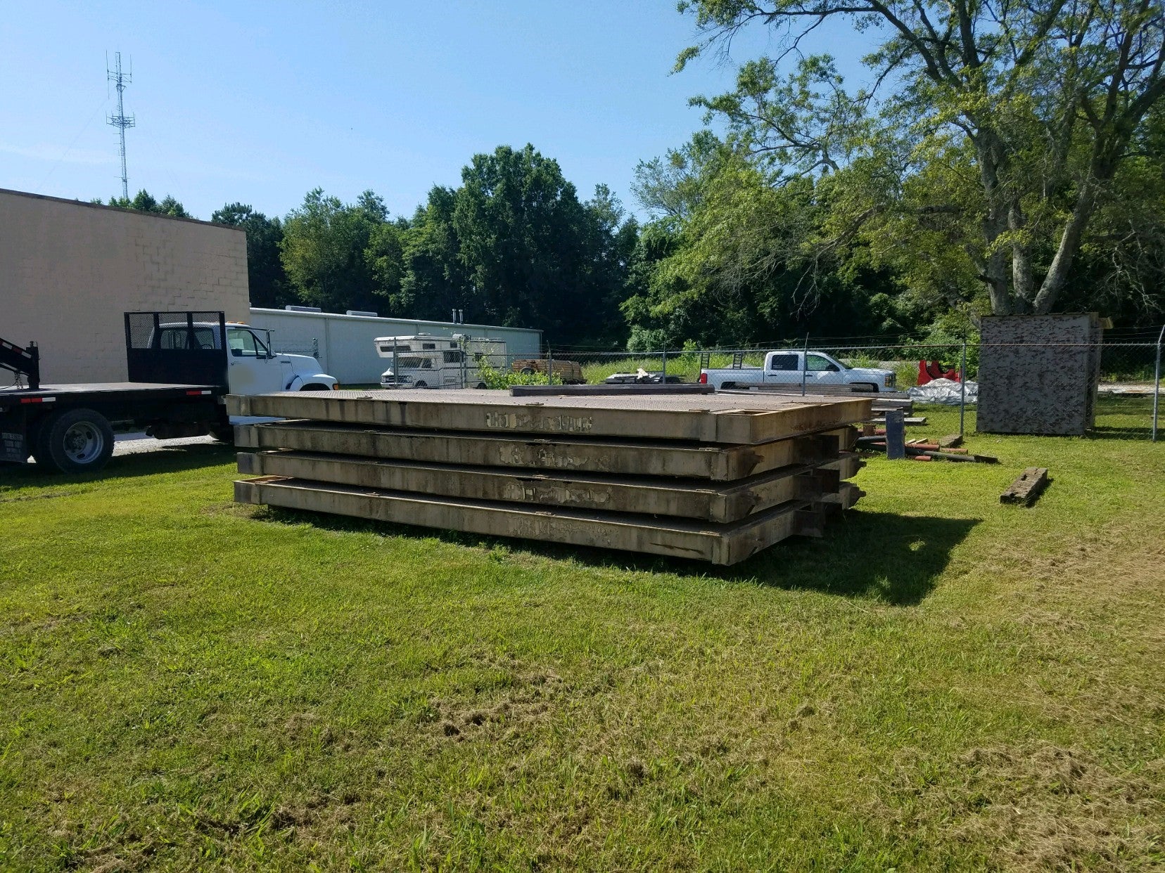 Used First Weigh 70 x 11 Steel Deck Truck Scale - For Sale in North Carolina