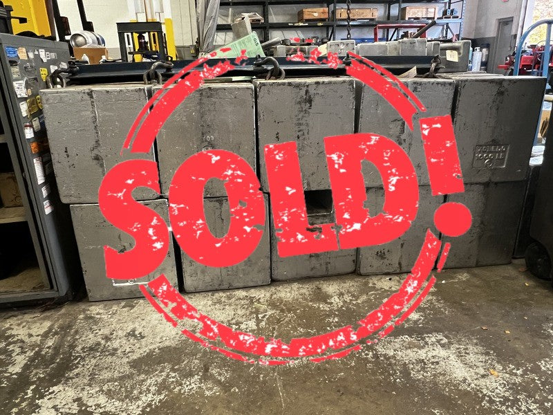 Used 1,000 lb Test Weights, Mix of Mettler Toledo & MICH, Set of 10 - For Sale in Michigan