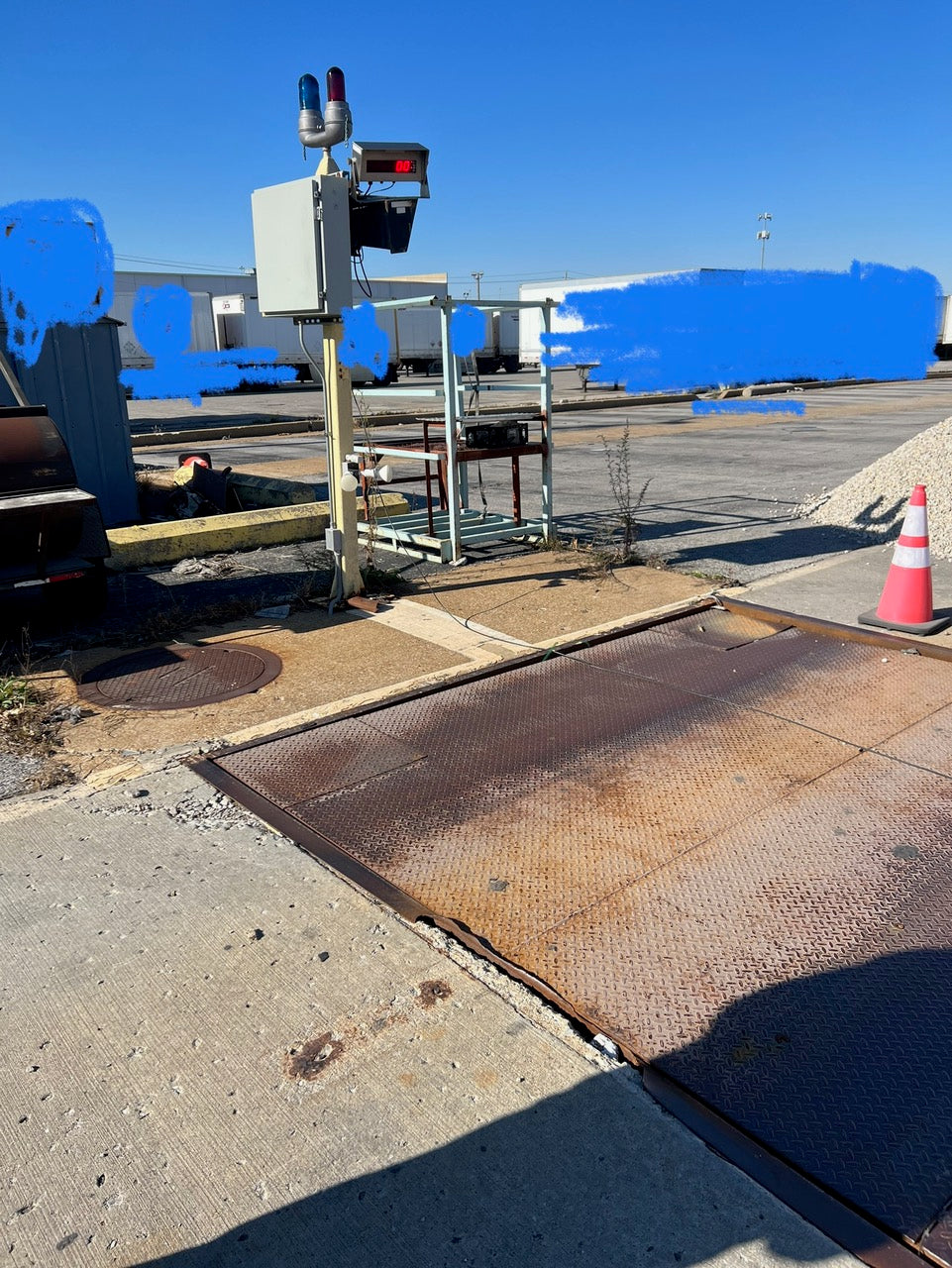 Used 2014 Mid-America Scale Steel Deck Truck Axle Scale, 10 x 10 - Available in Missouri (Model TS1010)