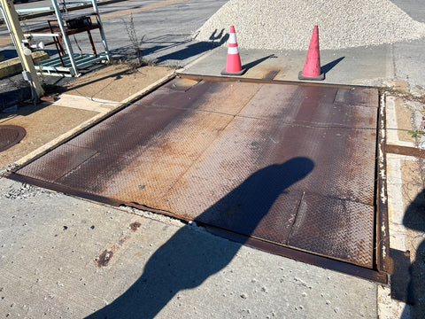 Used 2014 Mid-America Scale Steel Deck Truck Axle Scale, 10 x 10 - Available in Missouri (Model TS1010)